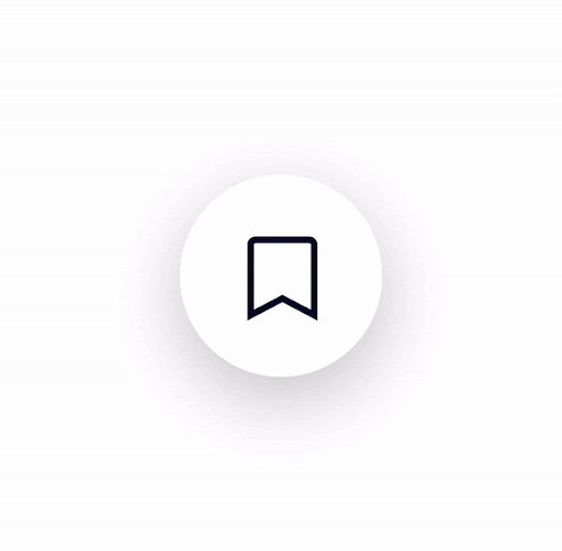 Save/bookmark micro interaction
